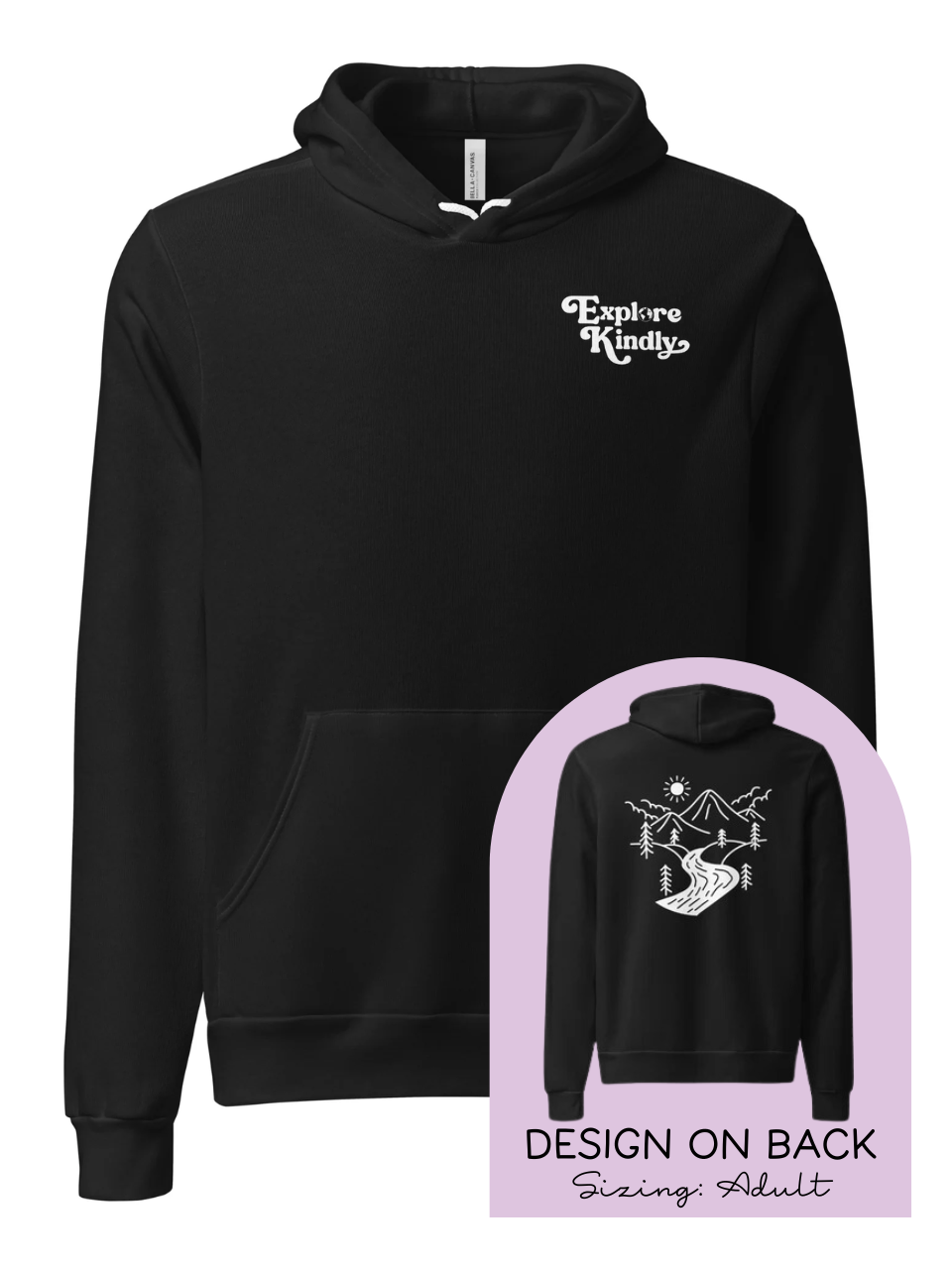 "Explore Kindly" Mountains Edition | Adult Unisex Hoodie